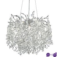 Люстра с хрустальными подвесками на металлических ветках Fairytree Light Silver Chandelier 10
