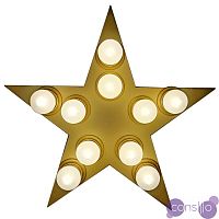 Настенный светильник Star золотая звезда