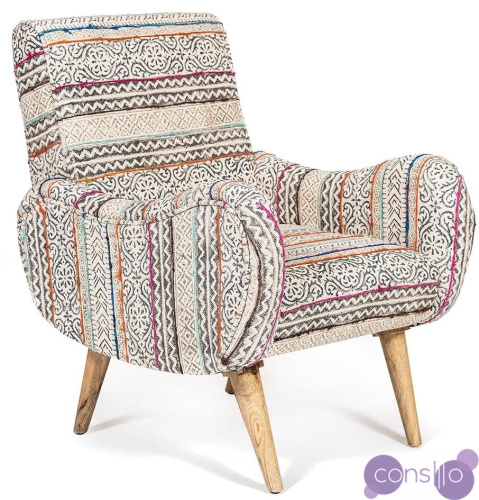 Кресло KELIM Pattern Brown Chair