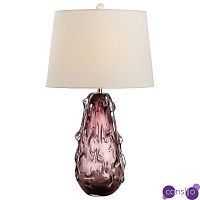 Настольная лампа с абажуром Bellamy Molten Glass Table Lamp Розовое стекло