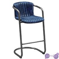Барный стул Desmond bar stool LEATHER BLUE