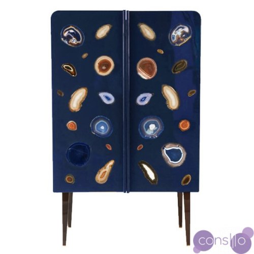Patrick Naggar Gem Cabinet шкаф украшенный агатами designed by Patrick Naggar
