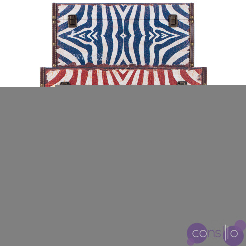 Комплект из 3-х сундуков Colored Zebra