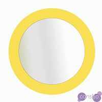 Зеркало круглое в желтой раме Sheer Sole