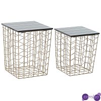 Комплект из приставных столов Wire Basket Side Table