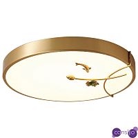 Круглый потолочный светильник Gold Fish Round Ceiling Lamp Золотой