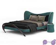Кровать двуспальная 160х200 см зеленая Apriori FA