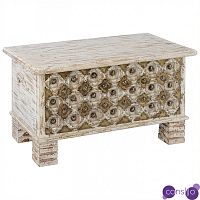 Сундук Antique Indian chest with pearls