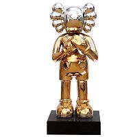 Статуэтка KAWS Gradient Gold Silver on stand