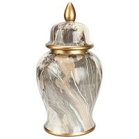 Ваза с крышкой Grey Colored Rainbow Vase