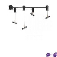 Светильник потолочный Flexible soffits черный 4 плафона