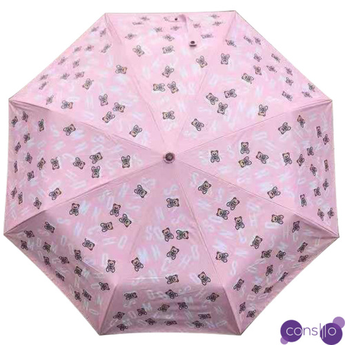 Зонт раскладной MOSCHINO дизайн 001 Розовый цвет