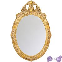 Зеркало овальное в золотой раме Пальметто