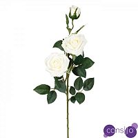 Декоративный искусственный цветок Large Branch White Rose