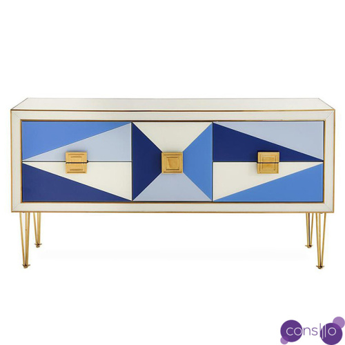 Комод JONATHAN ADLER HARLEQUIN CREDENZA - BLUE