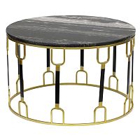 Приставной стол Dorius Side Table black marble