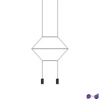 Подвесной дизайнерский светильник Wireflow 0320 2D by Vibia