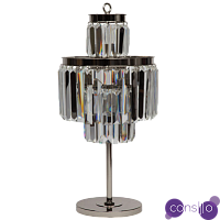 Настольная лампа 1920S Odeon Mirror Glass Table Lamp Three-Level