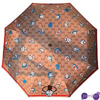 Зонт раскладной GUCCI дизайн 015 Коричневый цвет