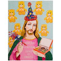 Картина Jesus with Care Bears