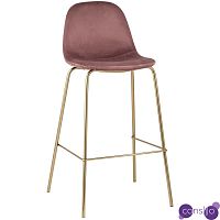 Барный Стул Archie Chair Пыльно-Розовый Велюр