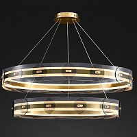 Люстра Gold 2 ring horizontal chandelier