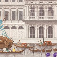 Обои ручная роспись Scenes of Venice Rialto on scenic paper