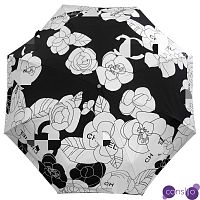 Зонт раскладной CHANEL дизайн 017 Черный цвет