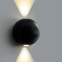 Светильник настенный GW-A161/2 Black Ledron не поворотный LED