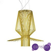 Подвесной дизайнерский светильник Allegretto Assai 2 by Foscarini (золотой)