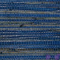 Обои-Соломка из Рафии Синий цвет Raffia Wallpaper Blue