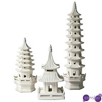 Комплект из 3-х статуэток Japanese Pagoda