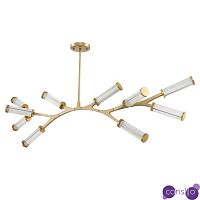 Люстра Cylinder Branches Chandelier Gold 10