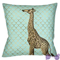 Подушка Safari light blue giraffe