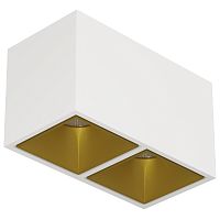 Светильник накладной KUBING 2 White-Gold Ledron регулируемый LED