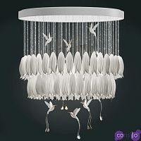 Люстра c Птичками Колибри Sagarti Contemporary chandelier ALBA Flowers & Birds