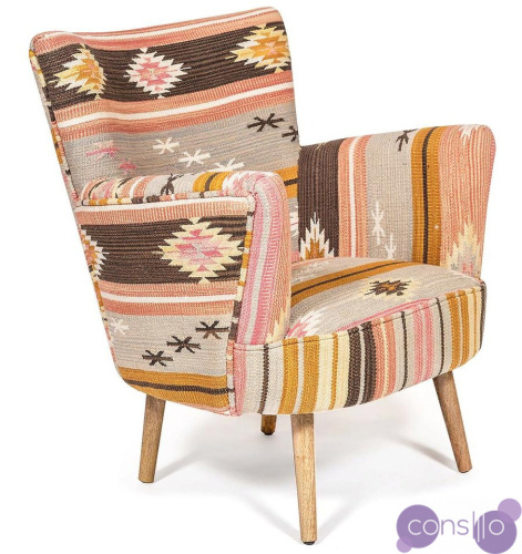 Кресло KELIM Pattern Brown Chair II