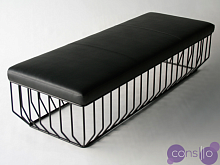 Банкетка Reza Feiz leather Bench designed by Reza Feiz