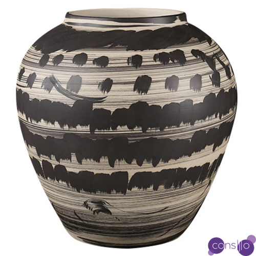 Ваза Kamaria Beige Black Vase