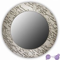 Круглое зеркало настенное серебро FASHION RIZO