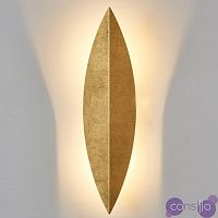 Art Deco Leaf Wall Lamp Gold
