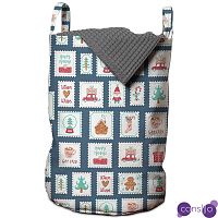 Корзина New Year Postage Stamps Basket