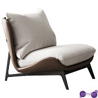 Кресло Maxwell White Textile Leather Armchair