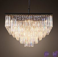 Люстра RH 1920s Odeon Clear Glass Fringe Chandelier - 5 square