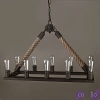 Люстра Square Mini 10 Loft Rope Light