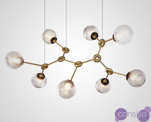 Люстра молекулярной формы со стеклянными плафонами BELVIS