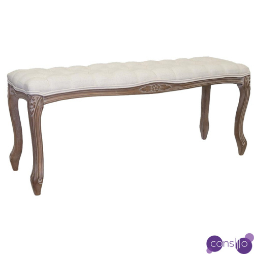 Банкетка French Provence Farmhouse Bench ivory