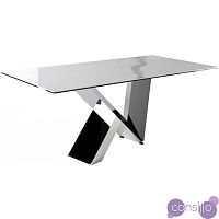 Обеденный стол белый мраморный с металлическим основанием 180 см CT998 от Angel Cerda