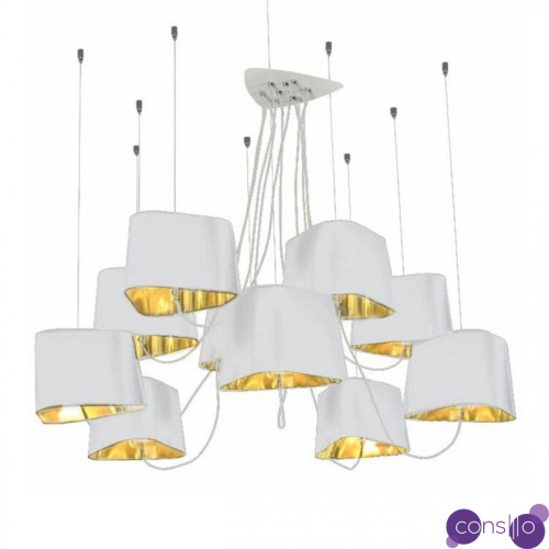 Люстра Designheure Lighting White 10 плафонов