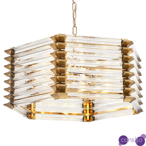 Люстра стеклянная Hexagon Tadesse Glass Chandelier